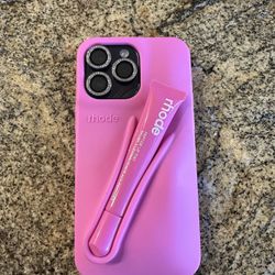 Rhode Phone Case With Lip Gloss Pink Fit An iPhone 14 Pro Max