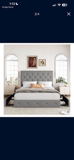 Bed Frame w/ Drawers