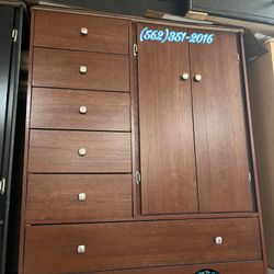 Cherry Pacoima Closet Wardrobe New Ropero Armoire 