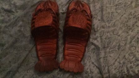 Lobster Shaped Novelty Slippers
