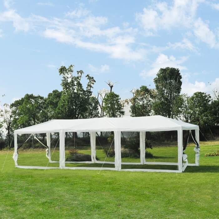 10' x 30' Outdoor Tent Gazebo Canopy Bug Net Air Flow System Party Dinner Backyard Events BBQ