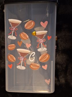 Decorated Coffee Container