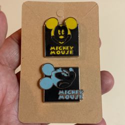 2 Disney Mickey Mouse Pins 