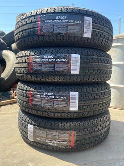 ST225/75/R15 Set of 4 Trailer tires brand new