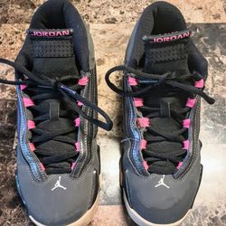 Nike Air Jordan 14 Retro Shoes Boys Size 6.5  Pink / Black