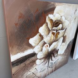 Canvas flower Painting 