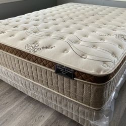 Queen Organic Cloud Edition Europillow Top 12inch Matres!!