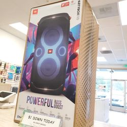 JBL PartyBox 110 Bluetooth Speaker - $1 DOWN TODAY, NO CREDIT NEEDED