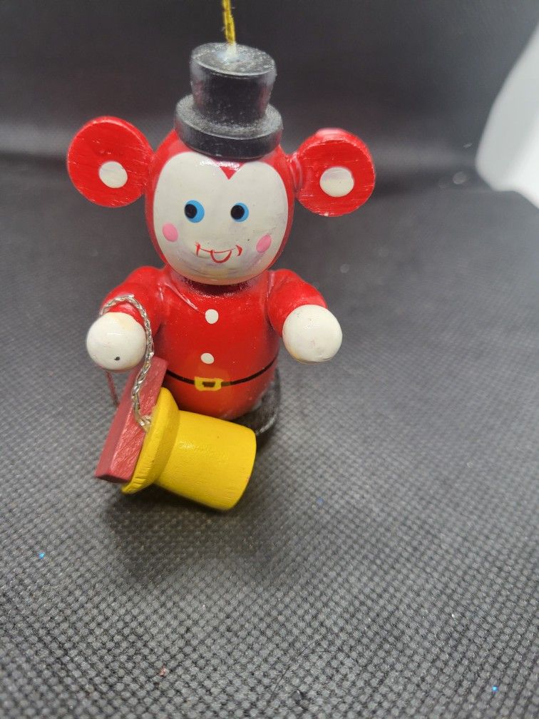 Wooden Mouse/monkey Ornament