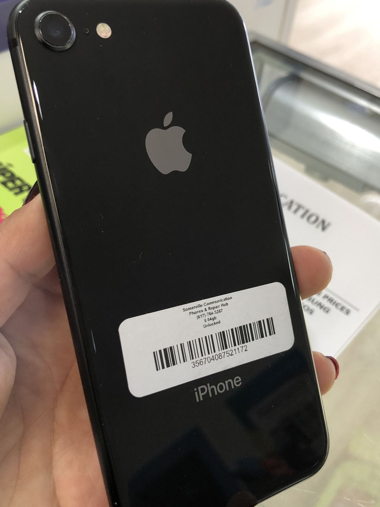 Factory unlocked iPhone 8 64Gb, store warranty