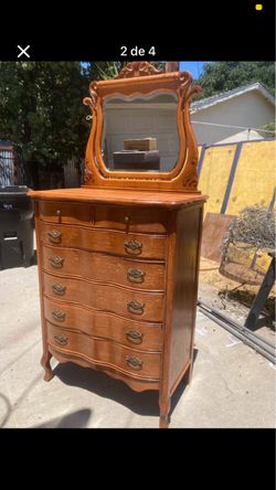 Dresser and mirror