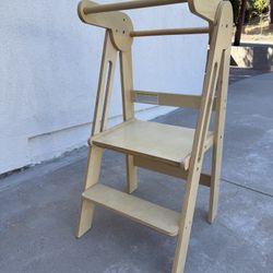 Foldable Standing Kitchen Stool for Kids, Toddler Tower