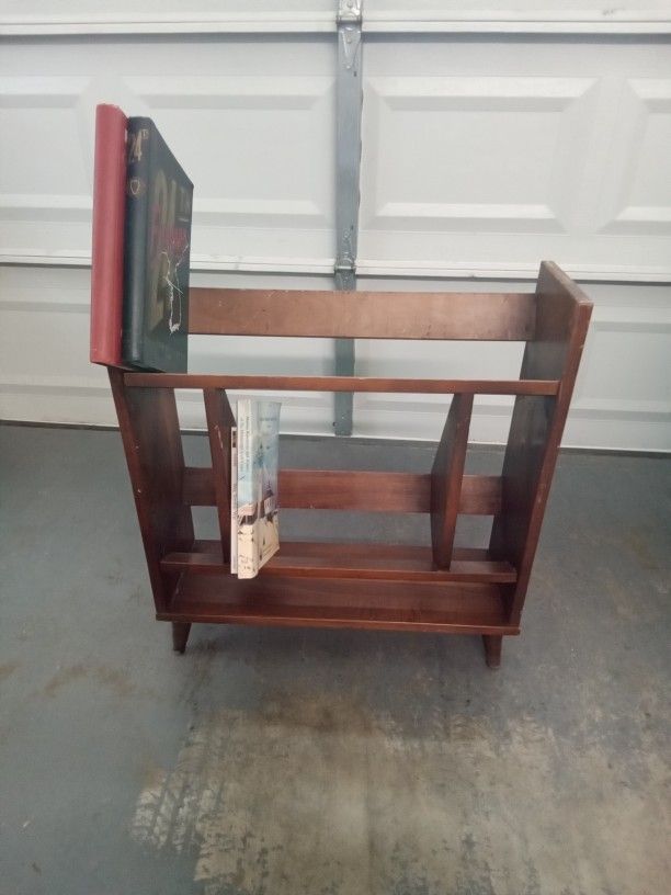 Vintage Small Classic 1960's Solid Wood Bookcase 