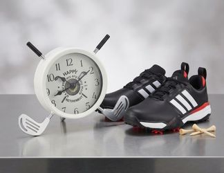 Premium Golf Shoes & Novelty Watch Bundle - Brand New!