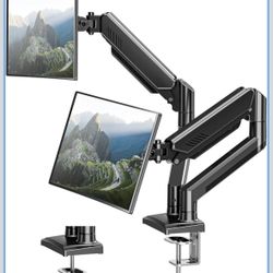 Dual Monitor Arm Desk Mount: 13-32”,  Display VESA Mount,