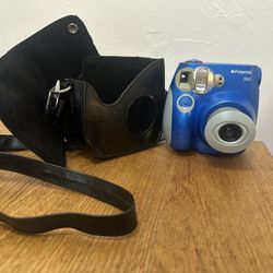Polaroid 300 Blue Instax Mini Instant Camera, Tested Working, with case
