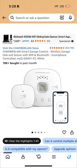 Smart garage control