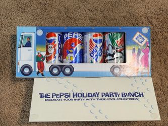 1994 Pepsi Holiday Party Bunch Mountain Dew Truck Cardboard Display Box W/Cans