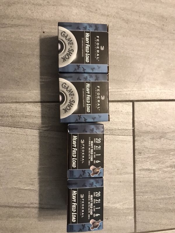 Brand new heavy field load 20g 2 3/4 inches 1oz 6shot