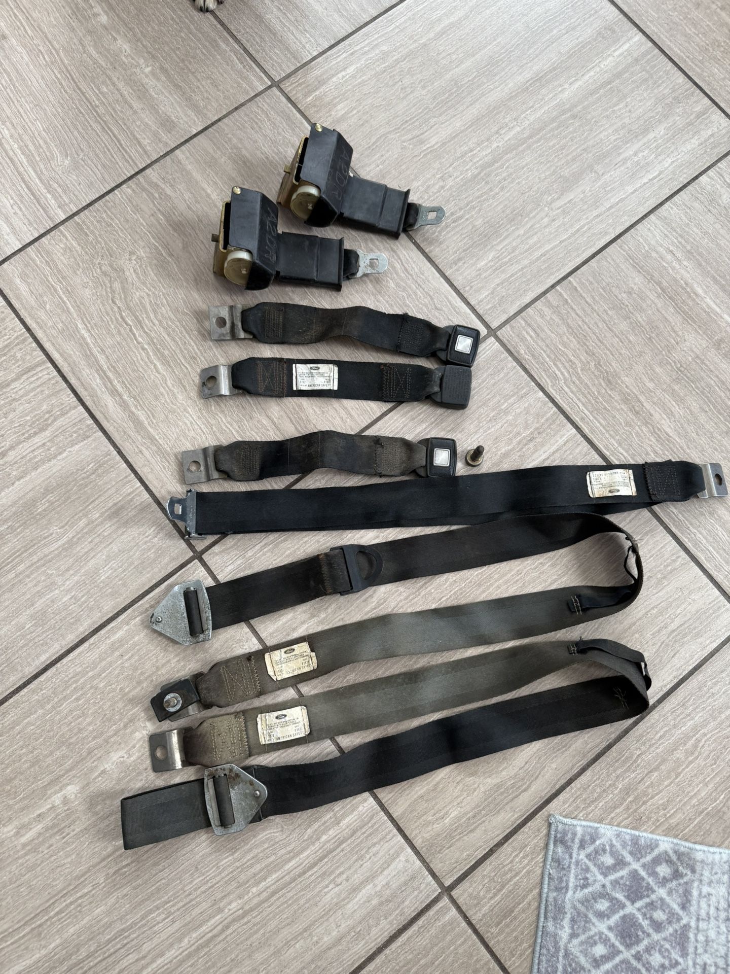 Vintage Ford Truck Seat Belts