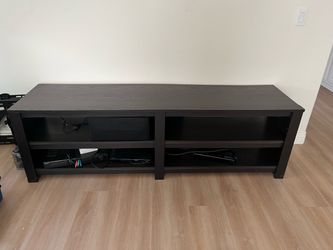 All black TV stand
