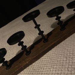 Living Spaces Brown 5 Candle Holder.