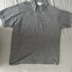 Lacoste Men’s Light Gray Cotton Polo XL