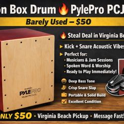 Cajón Box Drum 🔥 PylePro PCJD15 – Barely Used – $50