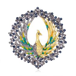 Vintage Enamel Large Peacock Brooch Pins For Women Creative Rhinestone Cute Animal Bird Brooches Accessories Jewelry   Message me if you are intereste