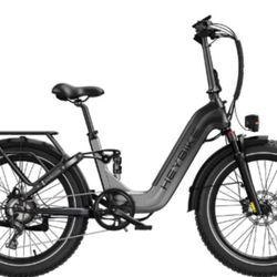 Heybike horizon 24inch foldable electric bicycle 1400w peak motor 28MPH max speed 45miles max range
