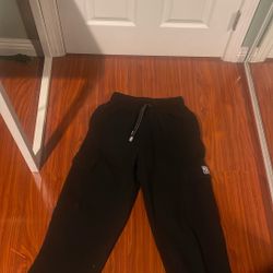 Black Pro Club Cargo Sweatpants