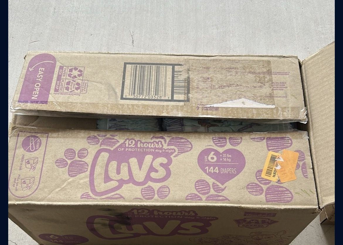 144 Luvs Baby Diapers