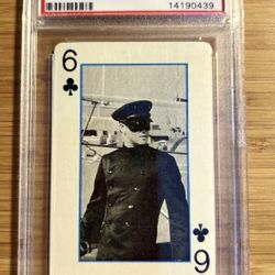 1966 Green Hornet 6 Of Clubs Playing Card PSA 9 MINT. “BRUCE LEE” ROOKIE CARD