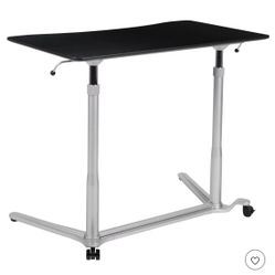 Flash Furniture Stand Up And Sit Down Desk Black