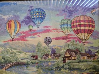 Hot Air Balloons Cross Stitch