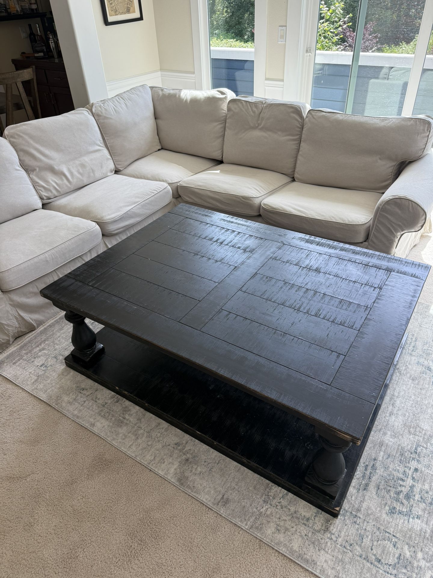 Ashley Furniture Coffee Table- Distressed Black