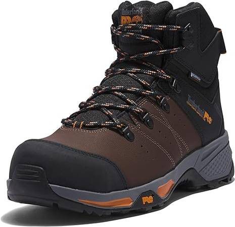 NEW Size 8.5 Timberland PRO Men WATERPROOF Work Boot Switchback 6" Composite Construction Safety Toe Industrial Boot