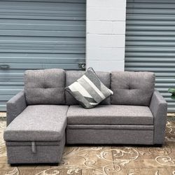 🛋️ Brand New Sectional Sofa with Reversible Chaise + Bed Function | Free Delivery