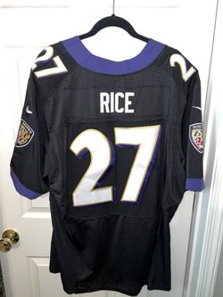 Baltimore Ravens #27 Rice On Field Jersey Size 48