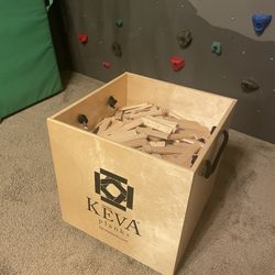 +1000 KEVA Maple Planks with Rolling Storage Bin