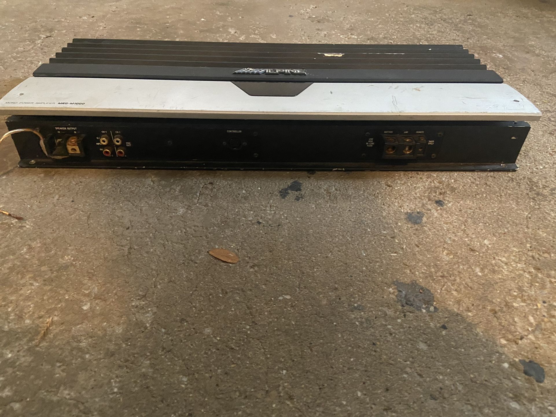 Alpine MRD-M1000 Amp. 1000W RMS MONO SUBWOOFER CAR AMPLIFIER USED