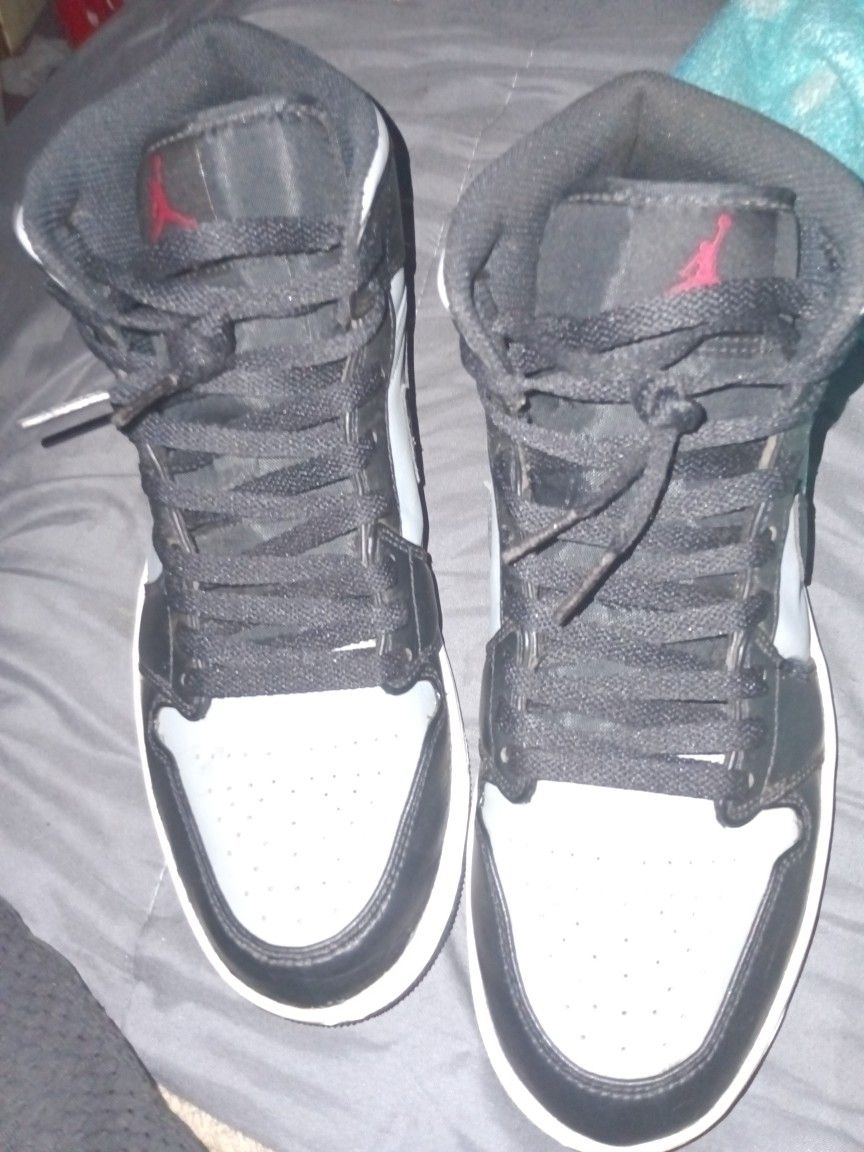 Air Jordan 1 Size 10 Grey And Black