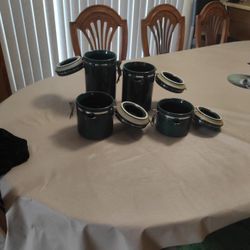 Green Jar Different Sizes 