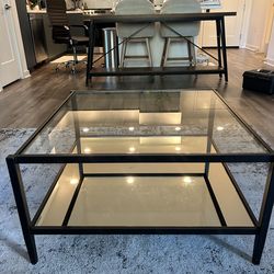 Square Glass/Mirror Coffee Table