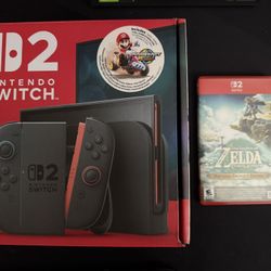 Nintendo Switch 2 With Mario And Zelda
