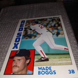 1984 Topps Jumbo Card Wade Boggs