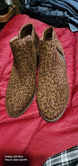 Women's Leopard Print Boots Size 11
