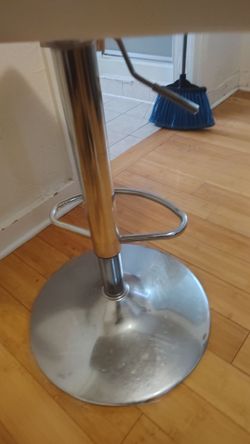 Adjustable Chrome Bar Stool