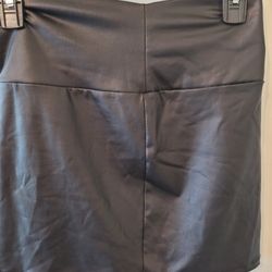 Faux Leather Skirt