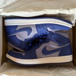 Nike Air Jordan 1 Mid SE Iron Purple Deep Royal Blue Georgetown